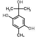 CAS#: 111917-57-8, 2-(2-Hydroxy-2-Propanyl)-5-Methyl-1,4-Benzenediol