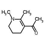 CAS 登录号：111969-15-4， 1-(1,2-二甲基-1,4,5,6-四氢-3-吡啶基)乙酮