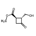 CAS 登录号：112139-40-9， 甲基(1R,2R)-2-(羟基甲基)-3-氧代环丁烷羧酸酯