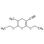 CAS#: 112147-93-0, 2,6-Diethoxy-3-Methyl-3,4-Dihydro-2H-Pyran-5-Carbonitrile