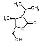 CAS 登录号：112395-68-3， (4R,5S)-5-(羟基甲基)-3-异丙基-4-甲基-1,3-恶唑烷-2-酮