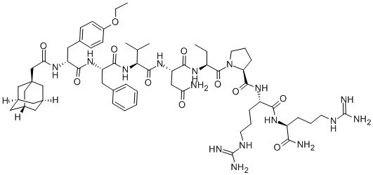 CAS 登录号：112465-00-6， O-乙基-N-(三环[3.3.1.1(3,7)]癸-1-基乙酰基)-D-酪氨酰-L-苯丙氨酰-L-缬氨酰-L-天冬氨酰胺酰-(2S)-2-氨基丁烷酰基-L-脯氨酰-L-精氨酰-L-精氨酰胺