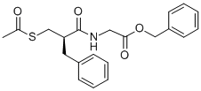 CAS#: 112573-72-5, Phenylmethyl 2-[[(2R)-2-(Acetylsulfanylmethyl)-3-Phenylpropanoyl]Amino]Acetate