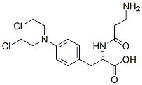 CAS 登录号：112710-37-9， (2S)-2-(3-氨基丙酰氨基)-3-[4-[二(2-氯乙基)氨基]苯基]丙酸