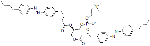 CAS 登录号：112791-47-6， [(2R)-2,3-二[4-[4-(4-丁基苯基)偶氮苯基]丁酰基氧基]丙基]2-三甲基铵乙基磷酸酯盐
