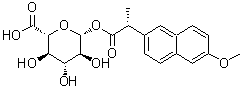 CAS 登录号：112828-15-6， 1-O-[(2R)-2-(6-甲氧基-2-萘基)丙酰]-beta-L-吡喃葡萄糖醛酸