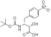 CAS 登录号：112898-24-5， (2S,3R)-2-羟基-3-({[(2-甲基-2-丙基)氧基]羰基}氨基)-4-(4-硝基苯基)丁酸