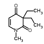 CAS 登录号：1130-18-3， 3,3-二乙基-1-甲基-2,4(1H,3H)-吡啶二酮