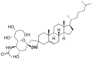CAS#: 113108-90-0, 5-Dideoxy-D-Glycero-alpha-D-Galacto-2-Nonulopyranosonic Acid 5-(Acetylamino)-3 (3beta)-Cholest-5-En-3-Yl Ester