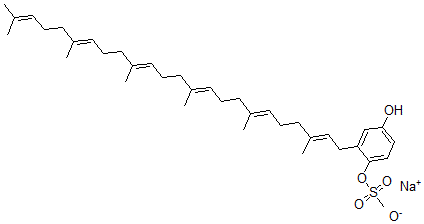 CAS#: 113267-17-7, Hexaprenylhydroquinone Sulfate monosodium salt
