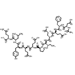 CAS#: 113274-57-0, N-Acetyl-L-alpha-Aspartyl-L-Phenylalanyl-L-alpha-Glutamyl-L-alpha-Glutamyl-L-Isoleucyl-L-Prolyl-L-alpha-Glutamyl-L-alpha-Glutamyl-L-Tyrosyl-L-Leucyl-L-Glutamine