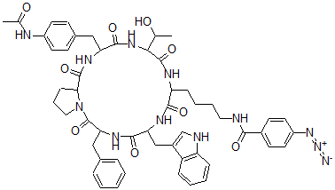 CAS#: 113400-63-8, Cyclo(phenylalanyl-(4-acetylamino)threonyl-lysyl-(4-azidobenzoyl)tryptophyl-phenylalanyl-prolyl)