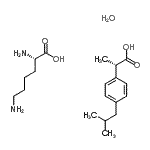 CAS 登录号：113403-10-4， (2S)-2-(4-异丁基苯基)丙酸-L-赖氨酸水合物(1:1:1)
