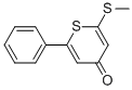CAS 登录号：113544-16-4， 2-(甲硫基)-6-苯基-4H-噻喃-4-酮