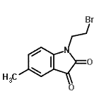 CAS#: 113577-95-0, 1-(2-Bromoethyl)-5-Methyl-1H-Indole-2,3-Dione