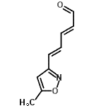 CAS 登录号：113824-18-3， (2E,4E)-5-(5-甲基-1,2-恶唑-3-基)-2,4-戊二烯醛