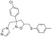 CAS#: 113944-05-1, 3-(4-Chlorophenyl)-3-((1H-Imidazol-1-Yl)Methyl)-2-Methyl-5-(((4-Methylphenyl)Thio)Methyl) Isoxazolidine