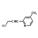 CAS 登录号：113985-41-4， 3-(4-甲基-2-吡啶基)-2-丙炔-1-醇