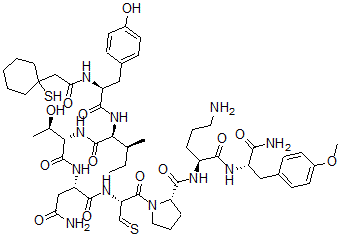 CAS#: 114056-26-7, [[(2S,3R)-3-Hydroxy-2-[[(2S,3S)-2-[[(2S)-3-(4-hydroxyphenyl)-2-[2-(1-sulfanylcyclohexyl)ethanoylamino]propanoyl]amino]-3-methyl-pentanoyl]amino]butanoyl]amino]butanediamide