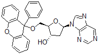 CAS 登录号：114155-96-3， (2R,3S,5R)-2-[(9-苯基氧杂蒽-9-基)氧基甲基]-5-嘌呤-9-基四氢呋喃-3-醇