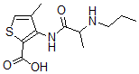 CAS#: 114176-52-2, 4-Methyl-3-(2-Propylaminopropanoylamino)Thiophene-2-Carboxylic Acid