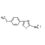 CAS#: 114196-86-0, 4-(4-Methoxyphenyl)-1,3-Thiazol-2-Aminium Iodide
