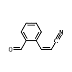 CAS 登录号：114215-39-3， (2Z)-3-(2-甲酰基苯基)丙烯腈