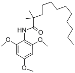 CAS 登录号：114289-47-3， 2,2-二甲基-N-(2,4,6-三甲氧基苯基)十二碳酰胺