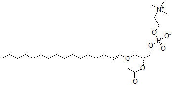CAS#: 114414-96-9, 1-O-Hexadec-1'-Enyl-2-Acetyl-Sn-Glycero-3-Phosphocholine