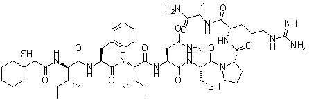 CAS#: 114455-29-7, beta-Mercapto-beta,beta-Cyclopentamethylene-Propionyl-D-Ile-Phe-Ile-Asn-Cys-Pro-Arg-Ala-NH2