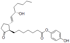CAS 登录号:114495-95-3, 11-脱氧前列腺素 E1 4-羟基苯基酯