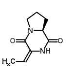 CAS 登录号：114604-88-5， (3E,8aS)-3-亚乙基六氢吡咯并[1,2-a]吡嗪-1,4-二酮