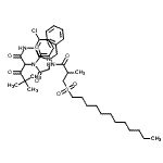 CAS 登录号：114747-29-4， 2-(3-苄基-2,5-二氧代-咪唑烷-1-基)-N-[2-氯-5-[(3-十二烷基磺酰基-2-甲基-丙酰)氨基]苯基]-4,4-二甲基-3-氧代-戊酰胺