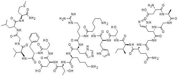 CAS 登录号：114882-65-4， gamma-前速激肽原酰胺(72-92)