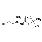 CAS 登录号：114897-65-3， 2-甲基-2-丙基2-(2-羟基乙基)-2-甲基肼羧酸酯