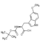 CAS 登录号：114903-30-9， (2S)-2-(叔-丁氧羰基氨基)-3-(5-甲氧基-1H-吲哚-3-基)丙酸