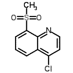 CAS 登录号：114935-95-4， 4-氯-8-(甲基磺酰基)喹啉
