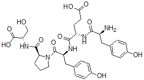 CAS 登录号：114942-10-8， N-[1-[N-(N-L-酪氨酰-L-a-谷氨酰)-L-酪氨酰]-L-脯氨酰]-L-丝氨酸