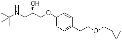 CAS 登录号：114987-56-3， (S)-1-[4-[2-(环丙基甲氧基)乙基]苯氧基]-3-[叔丁基氨基]-2-丙醇