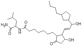CAS#: 115288-30-7, 16,18-Ethano-20-Ethyl-6-Oxoprostaglandin E1 Leucinamide