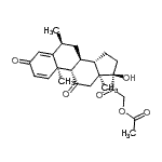 CAS#: 115321-98-7, (6alpha)-17-Hydroxy-6-Methyl-3,11,20-Trioxopregna-1,4-Dien-21-Yl Acetate