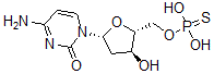 CAS#: 115401-96-2, 4-Amino-1-[(2R,4S,5R)-5-(dihydroxyphosphinothioyloxymethyl)-4-hydroxy-oxolan-2-yl]pyrimidin-2-one