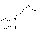 CAS#: 115444-73-0, 4-(2-Methyl-1H-Benzimidazol-1-Yl)Butanoic Acid
