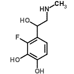 CAS 登录号：115562-24-8， 3-氟-4-[1-羟基-2-(甲基氨基)乙基]-1,2-苯二酚