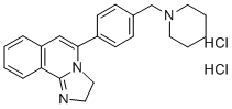 CAS 登录号：115621-95-9， 5-(4-哌啶-1-基苯基)-2,3-二氢咪唑并[2,1-a]异喹啉二盐酸盐