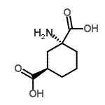 CAS 登录号：115730-37-5， (1R,3R)-1-氨基-1,3-环己烷二甲酸