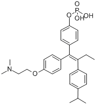 CAS 登录号：115767-74-3， [4-[(E)-1-[4-(2-二甲基氨基乙氧基)苯基]-2-(4-丙-2-基苯基)丁-1-烯基]苯基]磷酸二氢酯