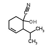 CAS 登录号：115886-67-4， 1-羟基-2-异丙基-3-环己烯-1-甲腈