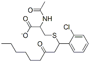 CAS 登录号：115887-23-5， 2-(N-乙酰氨基)-3-(1-(2-氯苯基)-3-氧代壬基硫代)丙酸酯