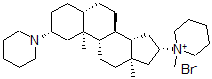 CAS#: 115952-48-2, 1-[(2R,5S,8S,9S,10S,13R,14S,16S)-10,13-dimethyl-2-piperidin-1-yl-2,3,4,5,6,7,8,9,11,12,14,15,16,17-tetradecahydro-1H-cyclopenta[a]phenanthren-16-yl]-1-methyl-piperidin-1-ium bromide